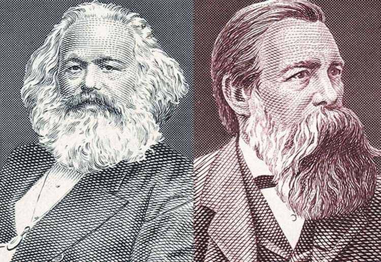Karl Marx and Freidrich Engels