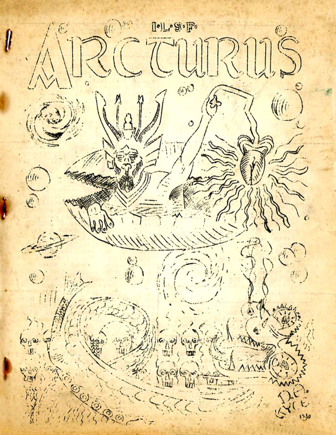 The cover art of Arcturus, a fanzine from the 1930's