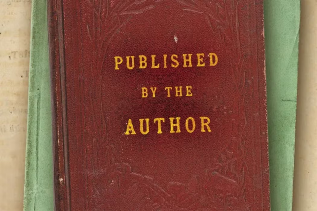 A book embellished with "Published by the Author"
