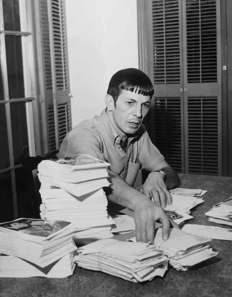 Leonard Nimroy, Spock, receiving millions of letters from fans to halt the cancellation of Star Trek.