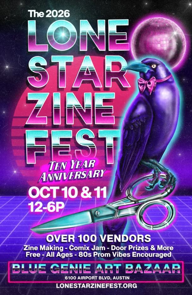 2026 Lone Star Zine Fest poster